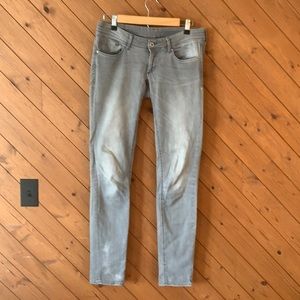 H&M super skinny low waist gray 29/34